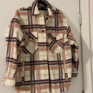Zara flannel top